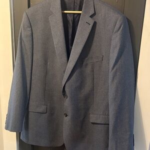Ralph Lauren Men’s Blue Houndstooth Blazer/Sports Coat